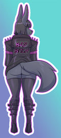 Nightshade - Bad Bitch 5" Clear Sticker