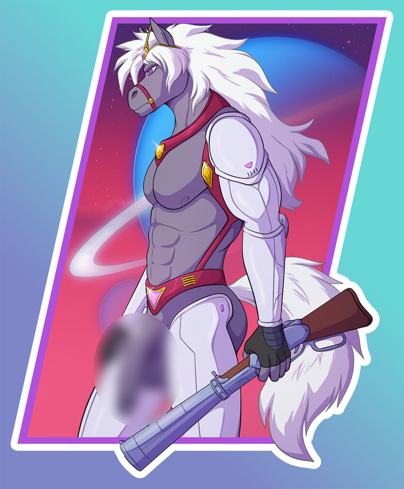 Thirty-Thirty (Gray) 4.5" Holographic Sticker